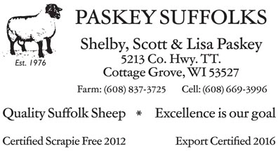 Sponsor - Paskey Suffolks